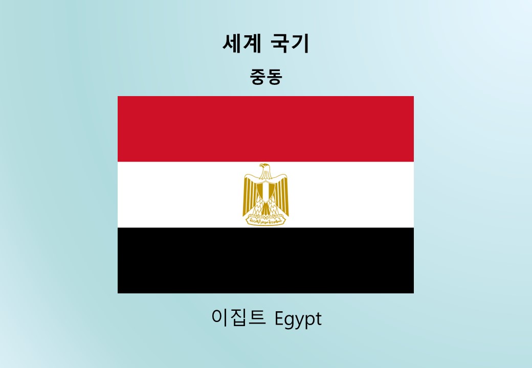 세계국기_중동_이집트 Egypt